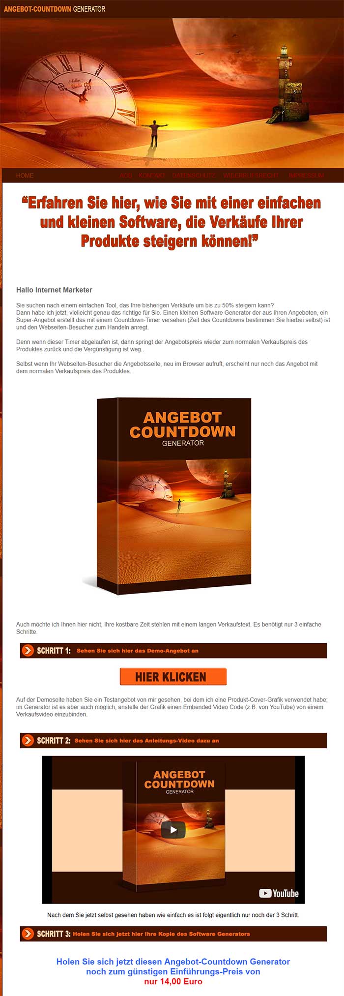 Angebot Countdown Generator